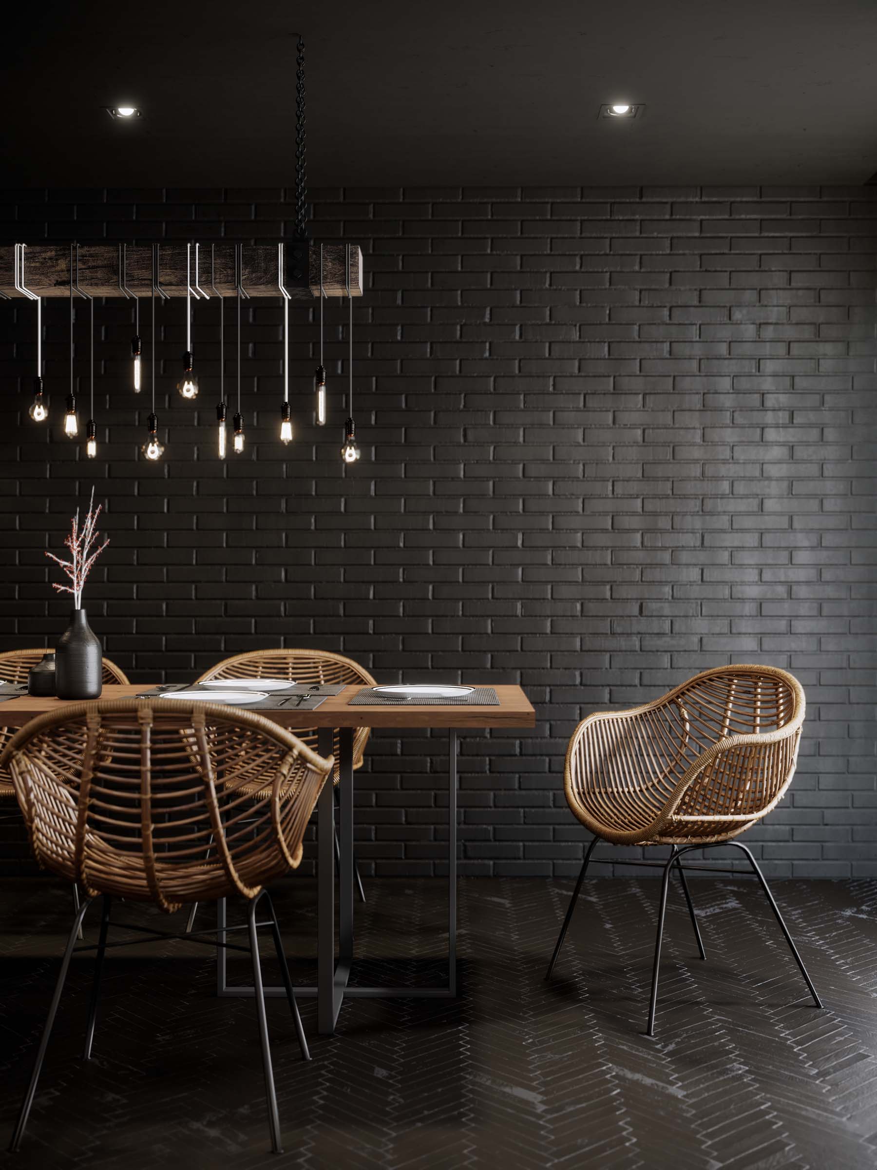Dining table and chairs